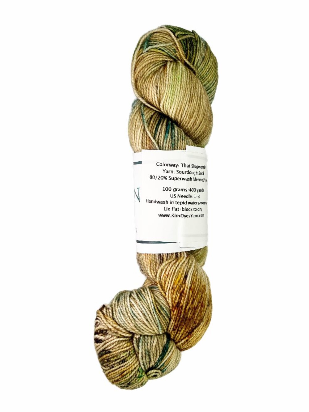 Kim Dyes Yarn - World of Wonka Exclusive Club Color - 80/20 SW Sock 400yds 100g